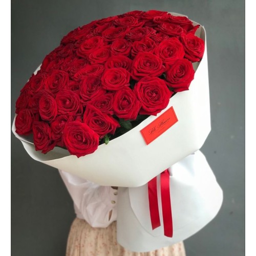 Купить на заказ Букет из 51 красной розы с доставкой в Аксае