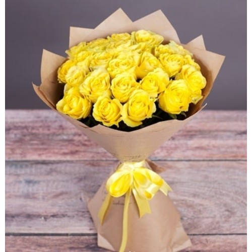Купить на заказ Букет из 11 желтых роз с доставкой в Аксае