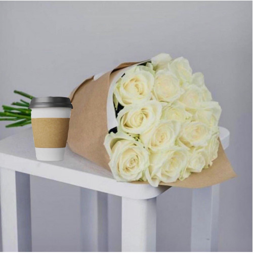 Купить на заказ Кофе с цветами с доставкой в Аксае
